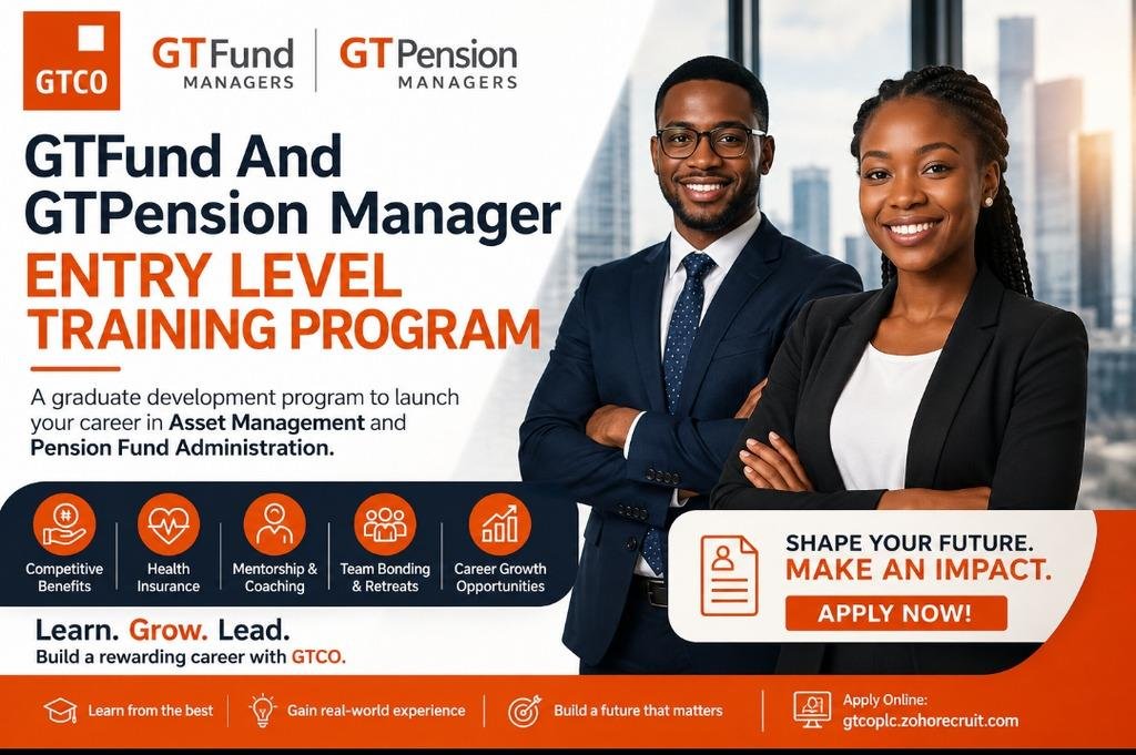 GTBank’s GTFund and GTPension Entry Level Training Program 2026